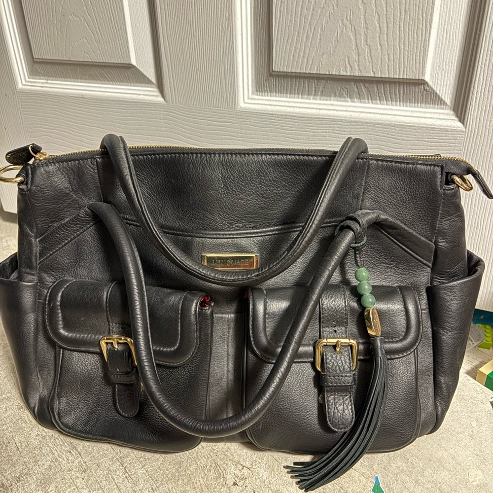 100% genuine leather Lily Jade diaper bag